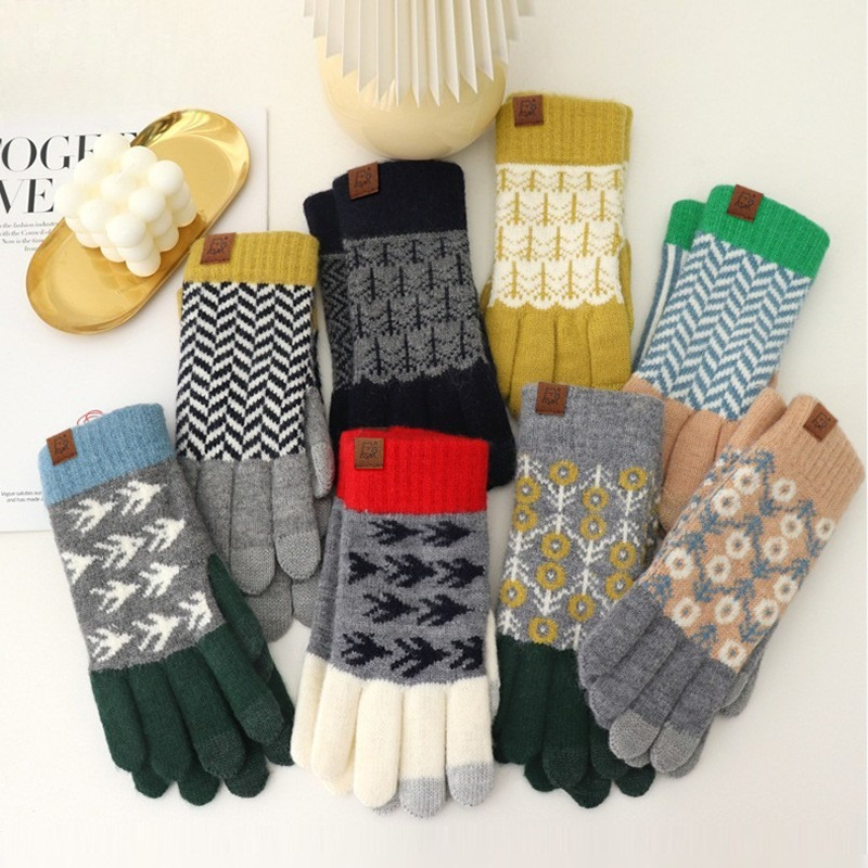 Wool Glove Lined - Rękawiczki zimowe z wełny, w stylu