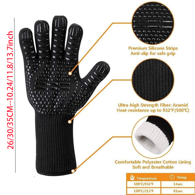 Rękawice do grillowania ognioo – Heat Resistant Glove recenzja i cena